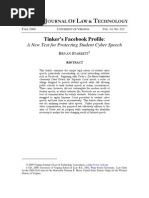 Download Facebook Profile and Student Cyber Speech by Christina Horvath SN40470475 doc pdf