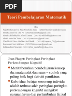 Download Teori Pembelajaran Matematik by annur82 SN40470978 doc pdf