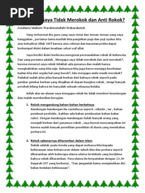 Pidato Persuasif Tentang Rokok