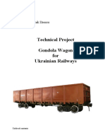 Technical Project for Ukrainian Railways Gondola Wagon