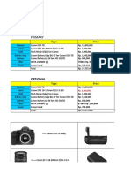 Price List