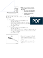 BMW Ground Wire Procedure