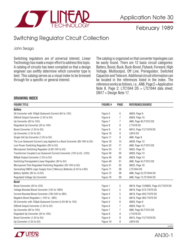 Switching Regulator Circuit Catalog | PDF | Electrical Network | Capacitor