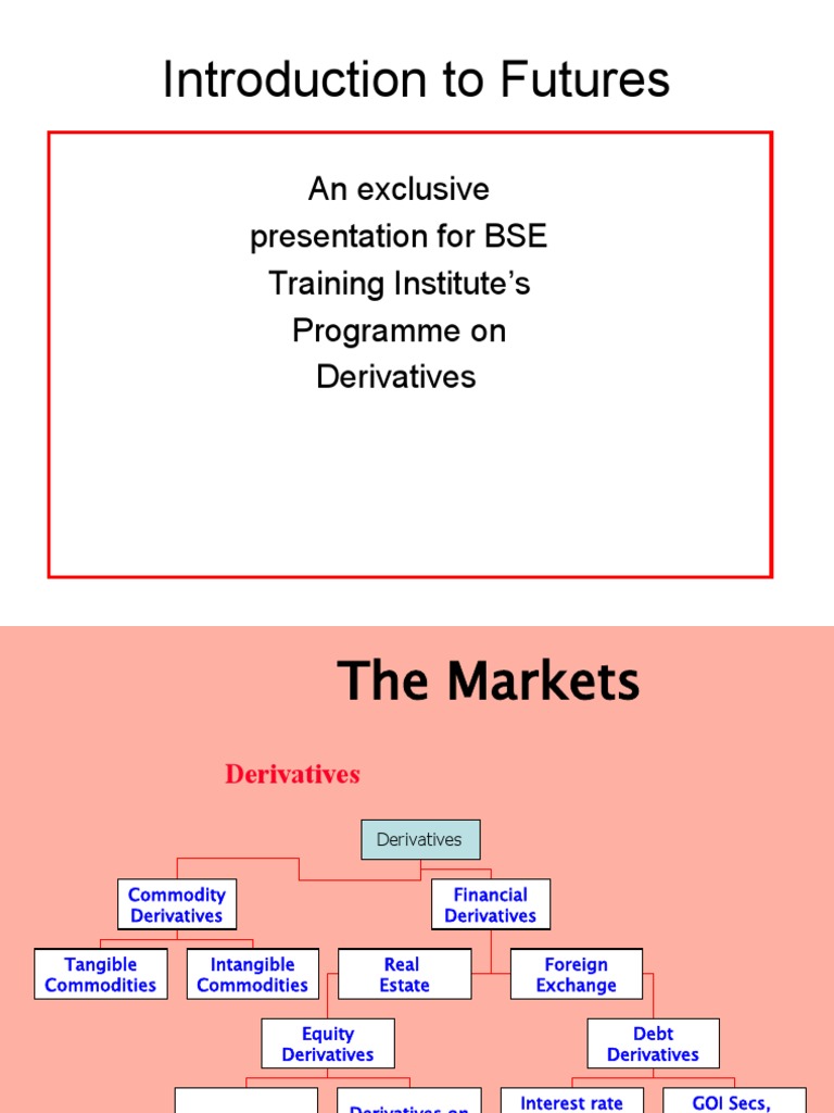 Introduction To Futures: An Exclusive Presentation For BSE Training ...