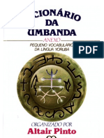 14666 - Dicionário Da Umbanda - Anexo Pequeno Vocabulário Da Língua Yorubá - Altair Pinto