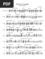 Stella By Starlight Guitar Guide | PDF | Chord (Music) | Jazz