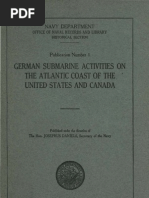 WWI U-Boats Atlantic Report I