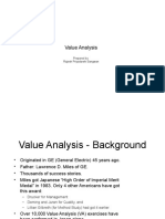 Value Analysis: Prepared by Rajesh Priyadarshi Sangwan