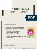 Hyperthermia & Hypothermia