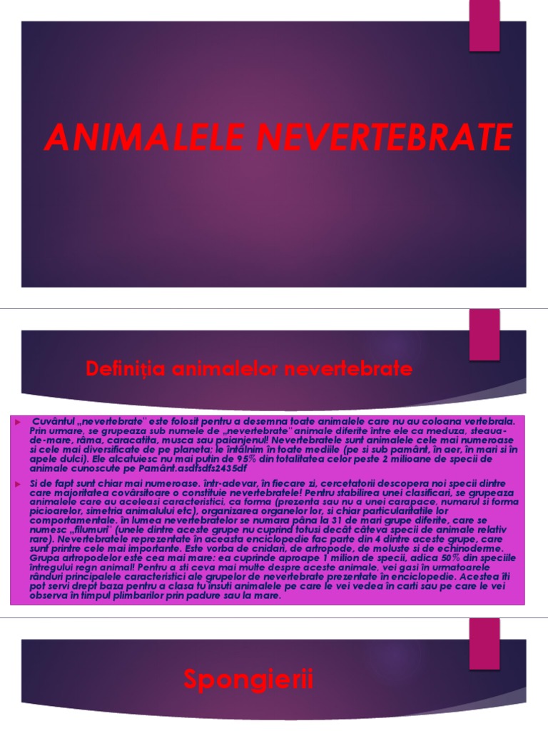 Biologie Animale Nevertebrate | PDF