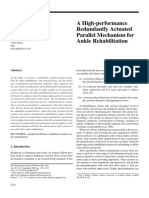 A High-Performance Redundantly Actuated Parallel Mechanism For Ankle Rehabilitation