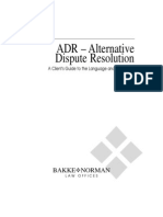 ADR Guide to Alternative Dispute Resolution