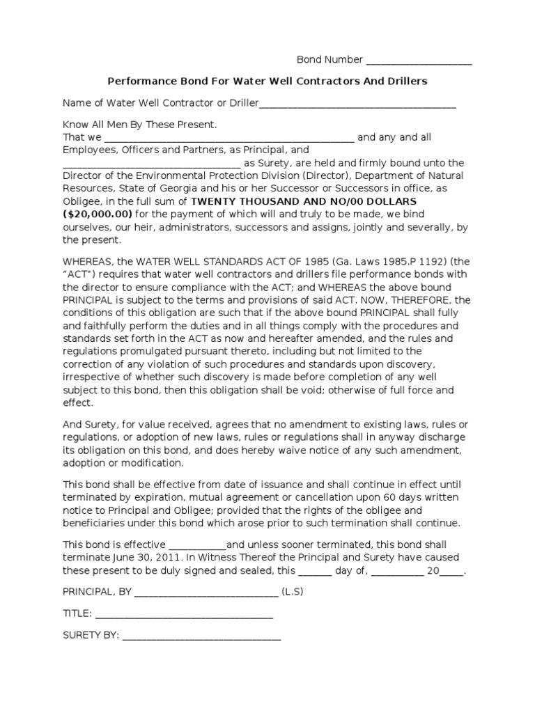Performance Bond | PDF | Bonds (Finance) | Private Law