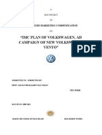 Imc Plan of Volkswagen, Ad Campaign of New Volkswagen Vento