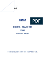 SINO Digital Readouts Operation Manual Guide