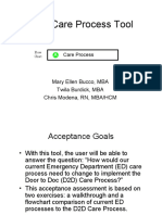 D2D Care Process Flow Chart Comparison