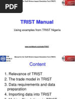 TRIST Manual: Using Examples From TRIST Nigeria