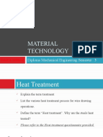 Material Technology: Diploma Mechanical Engineering Semester: 3