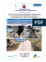 Ejecución de sub drenes para eliminar puntos críticos en ruta Tacna-Tarata