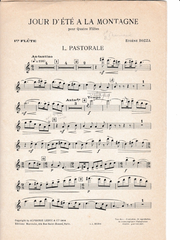 Bozza Flute Quartet PDF