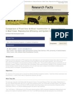 Comparison of Fixed Time Artificial Insemination Vs Natural Service in Beef Cows Reproductive Efficiency and System Cost