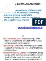 WORKING CAPITAL Management