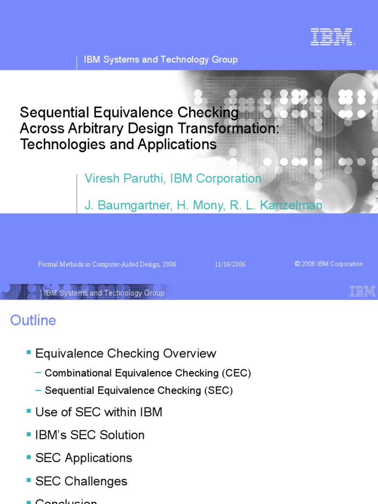 Sequential Equivalence Checking Across Arbitrary Design Transformation ...