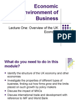 CRIC - Economic Environment of Business-Lecture 1