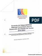 Acuerdo de gobernabilidad distrital concertado para el desarrollo del distrito de Tambo 2019-2022