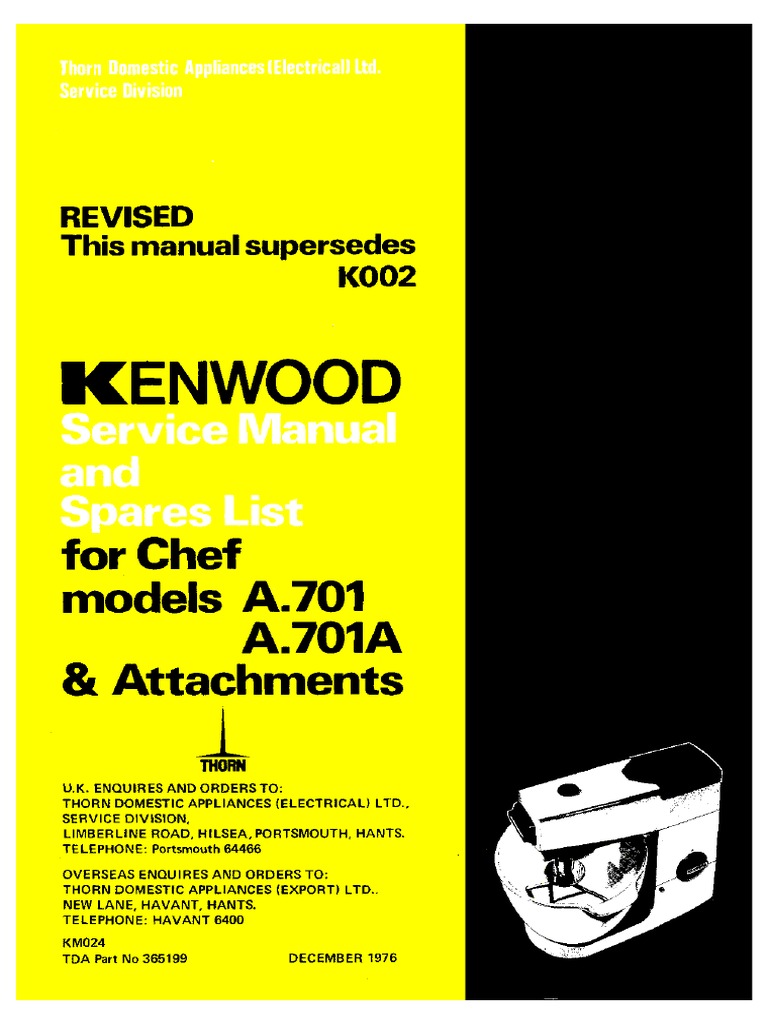 A701a Service Info Pdf