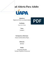Universidad Abierta Para Adulto - Registro de Titulo y sus Oportunidades - Tarea 2.docx