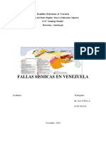 Fallas Geolo en Venezuela