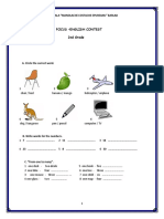 Focus - English Contest 2nd Grade: A. Circle The Correct Word