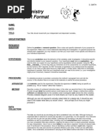 Practical Report Format | PDF | Data | Experiment