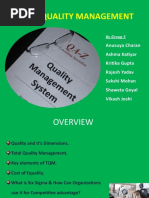 Total Quality Management: Anusuya Charan Ashma Katiyar Kritika Gupta Rajesh Yadav Sakshi Mohan Shaweta Goyal Vikash Joshi