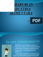 Zaharuri in Industria Alimentara