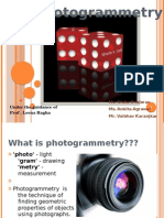 Photogrammetry: Under The Guidance of Prof - Leena Ragha