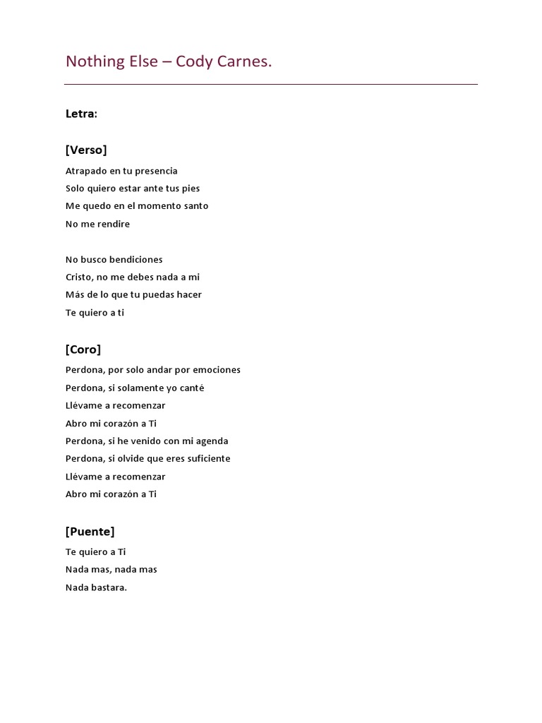 Nothing Else Docx