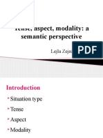 Tense, Aspect, Modality: A Semantic Perspective: Lejla Zejnilović, PHD