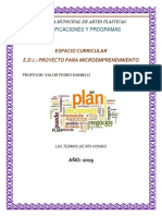 Planificacion Edi Proyecto de Microemprendimiento