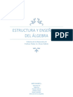 Estructura y Enseñanza Del Algebra - Informe