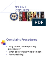 Complaint Procedures Only