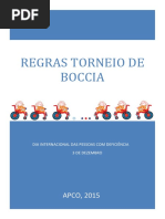 Resumo Das Regras Boccia Torneio