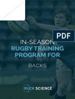 In Season Training Program Backs