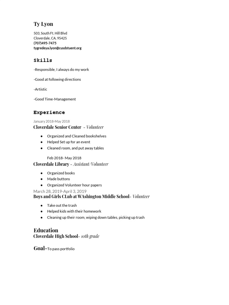 Resume - Ty Lyon | PDF