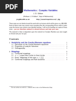 Ae2 Mathematics: Complex Variables: J. D. Gibbon