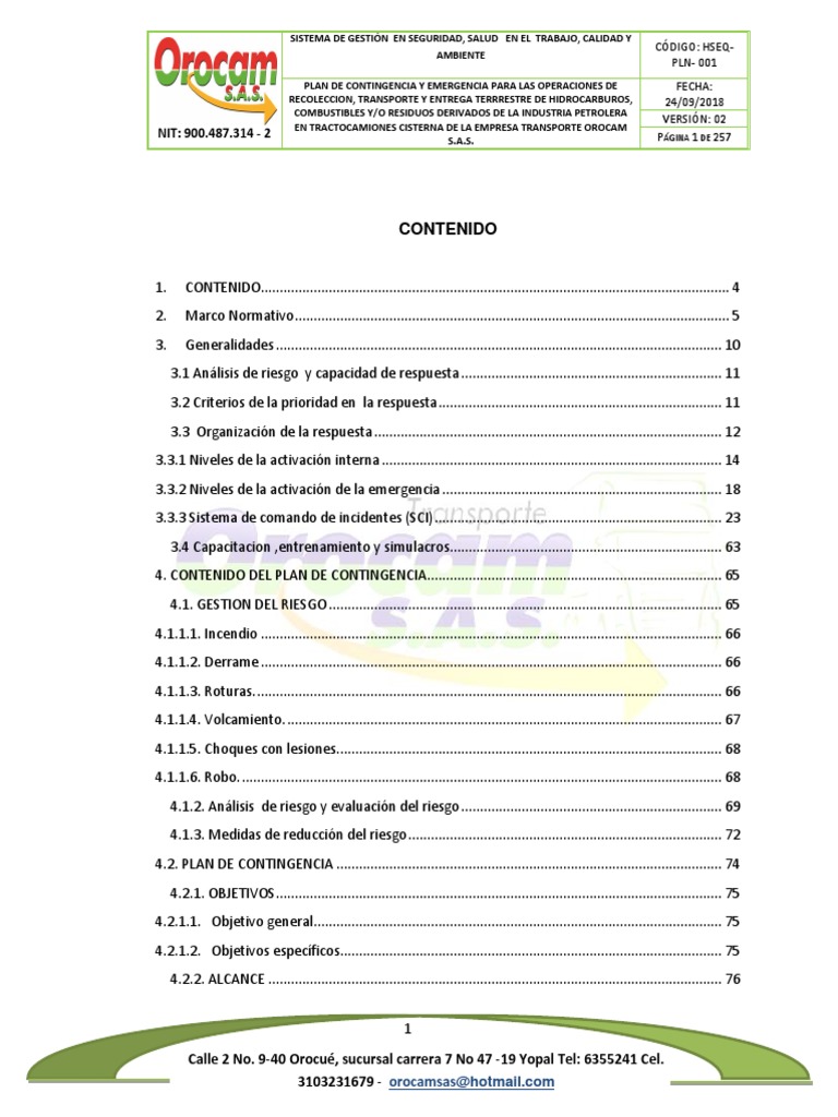 Pdce Orocam S PDF | PDF | Petróleo | Transporte