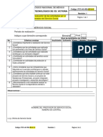Registro Evaluación de Las Actividades Por El Prestador Del Servicio Social ITCV-AV-RG-8510-51