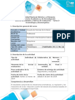 Guía de Actividades y Rúbrica de Evaluación - Tarea 2 - Enzimología y Bioenergética