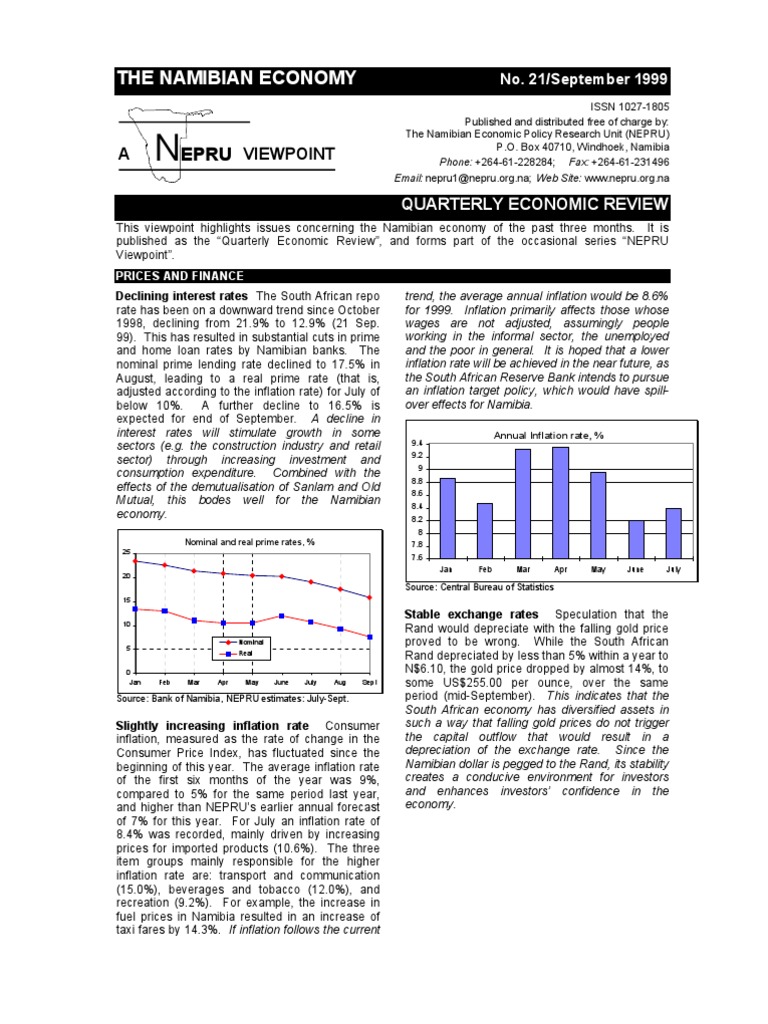 The Namibian Economy: A Viewpoint | Download Free PDF | Purchasing ...